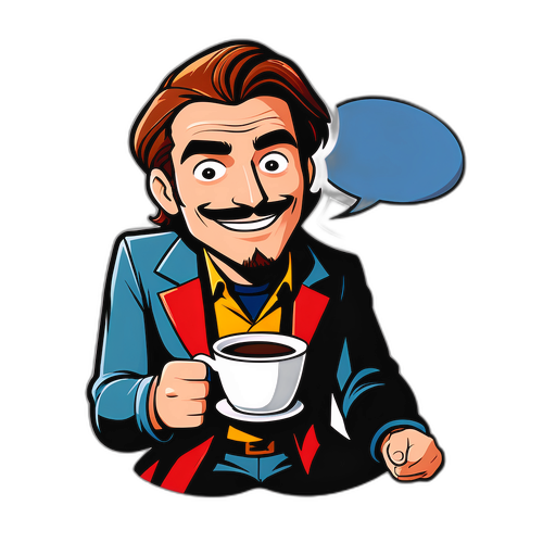 Arno Merk als Comic-Charakter