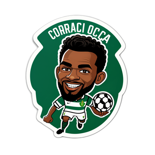 Sticker ya kumbukumbu ya wachezaji wakuu wa Sporting CP