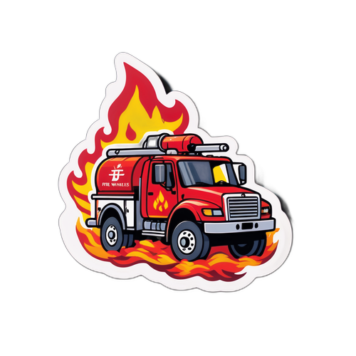 Yangın Söndürme Ekibi Araçları ve Su İhtiyacı Stickerı