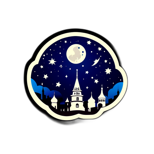 Силует волчанського спіннера під нічним небом