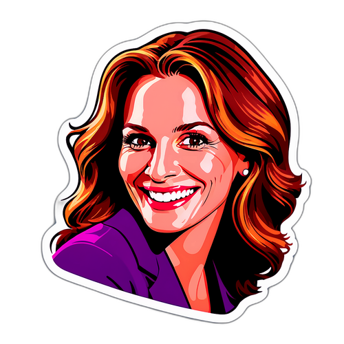 Lystig Julia Roberts Klebesymbol