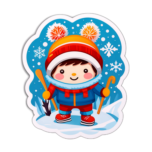 可爱的冬季插图