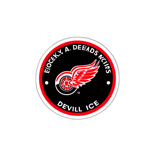 Hockey Puck Sticker with Team Logos