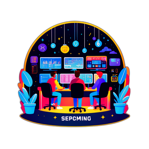 交易室夜景設計