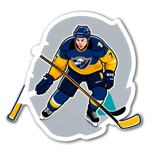 HV71 Hockeyspelare Sticker