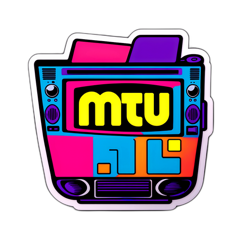 מדבקת MTV נוסטלגית