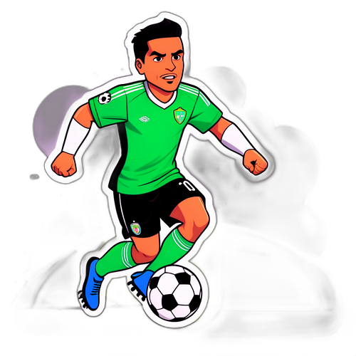 Cartoon de Damian Pizarro en acción