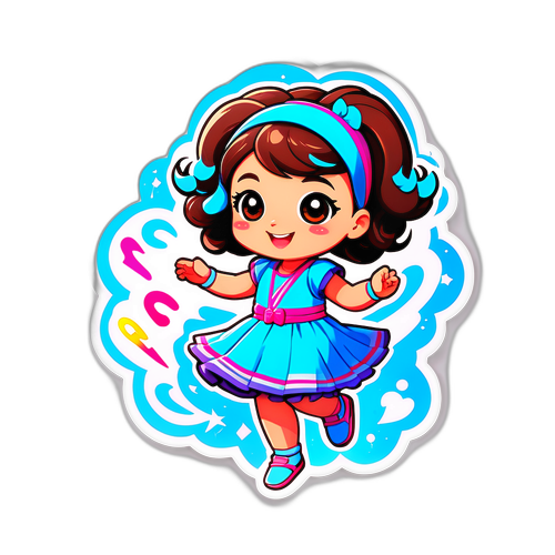 Χαριτωμένο αυτοκόλλητο Φωτεινής Τριχά