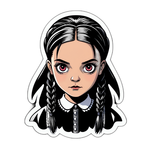 Isang Sining na Rekpresentasyon ni Wednesday Addams