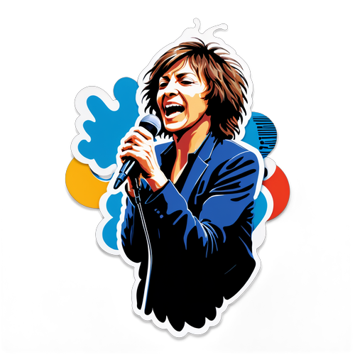 Gianna Nannini Live: L'Iconico Microfono e Onde Musicali Che Scateneranno la Tua Passione!