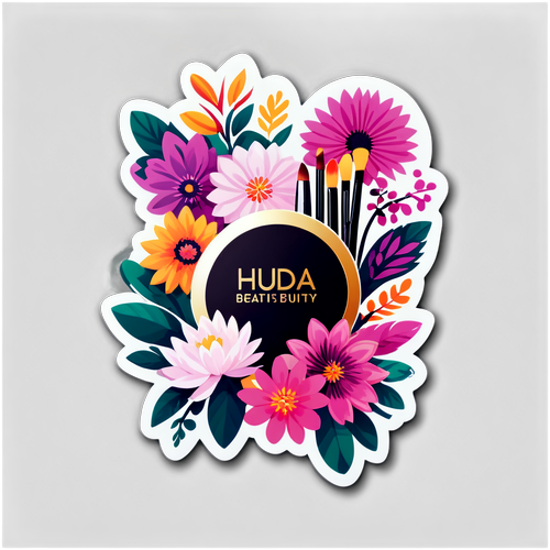 Fejr Huda Beauty med Glamour: Oplev den Perfekte Forening af Kosmetik og Blomster!