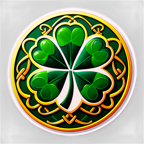 Playful Celtic Emblem Sticker