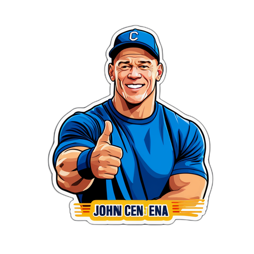 Motywacyjna naklejka z Johnem Ceną