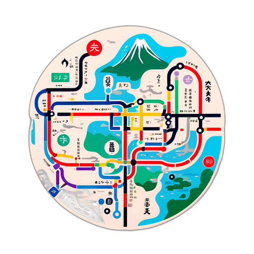 有楽町線路線図アートスタイル