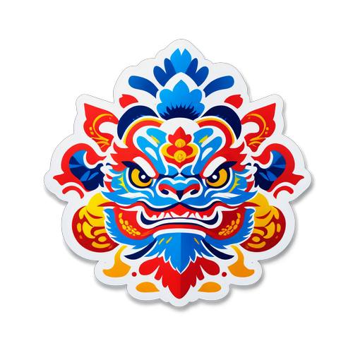 传统文化与现代科技结合的图案