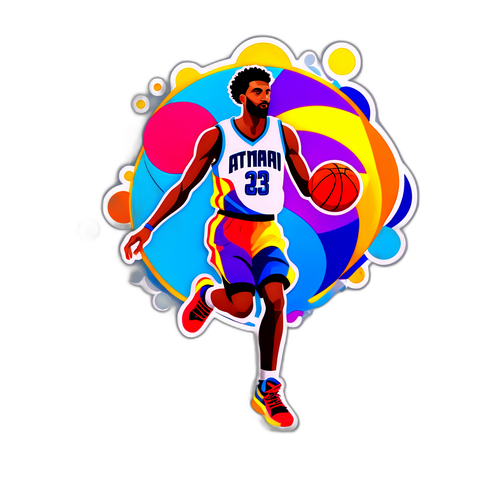 Χρωματική Αφηρημένη Σύνθεση που Εμπνέεται από την Προσωπικότητα του Αταμάν