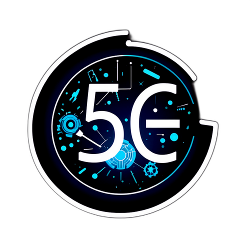 遠傳科技進步象徵: 5G標誌