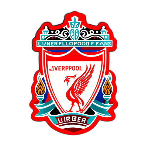 Стікер для фанатів Ліверпуля з логотипом команди