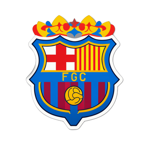 바르셀로나 팀 로고 팬스티커