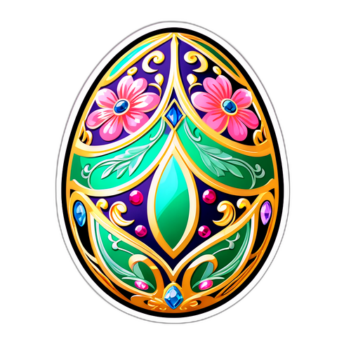 Elegant Fabergé Egg Klistremerke