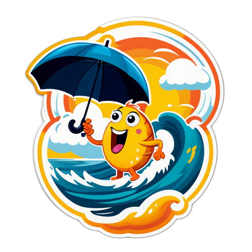 Sticker ng Babala sa Tropical Cyclone