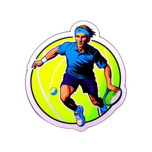 Sticker tenisowy z Caspre Ruudem