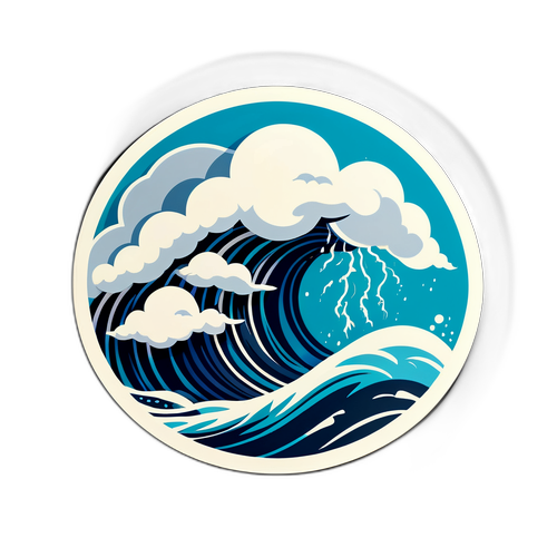 Sticker ng Tropikal na Sirkulasyon ng Hangin