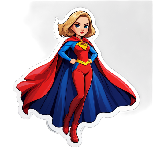 Empowerment Superhero Sticker