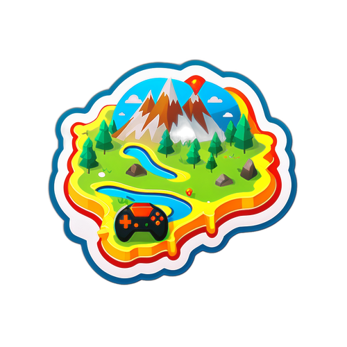 게임 지도 포인트 강조 스티커