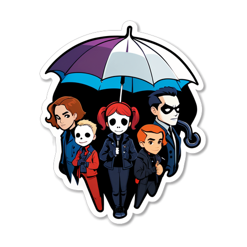 The Umbrella Academy Season 4: Unleash Your Inner Hero with This Stunning Sticker!