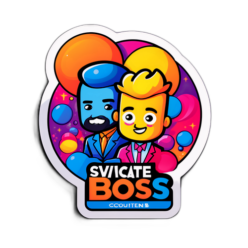 बिग बॉस प्रतियोगियों के बीच प्रतिस्पर्धा को दर्शाते हुए मजेदार और जीवंत डिजाइन