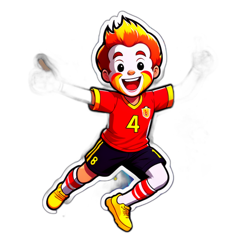 Radostný Ronald po vstřelení gólu