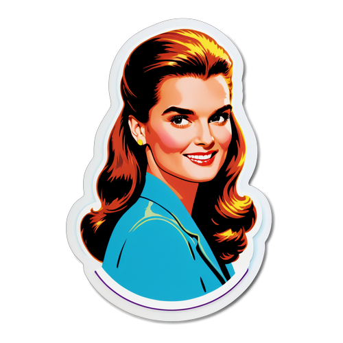 Brooke Shields klasszikus mozi hangulatával készült sticker