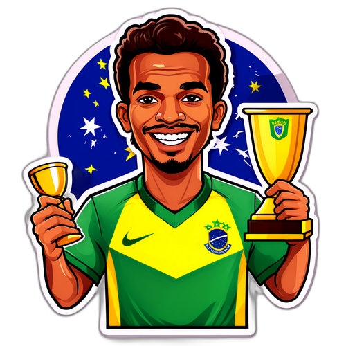 João Pedro com Troféu