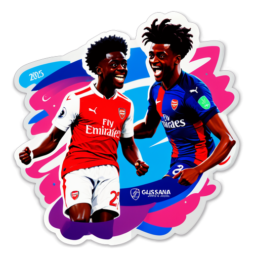 Bukayo Saka và Ricardo Calafioni Mừng Chiến Thắng UEFA Champions League 2025