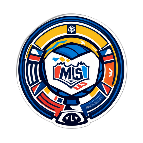 Playful Soccer Ball Sticker Celebrating MLS Playoffs