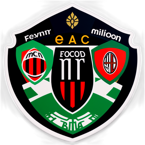 Sticker dedicat evenimentului sportiv Feyenoord vs AC Milan