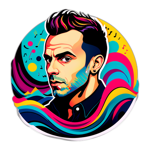 עיצוב סטייל של אסף אבידן עם גלים צבעוניים