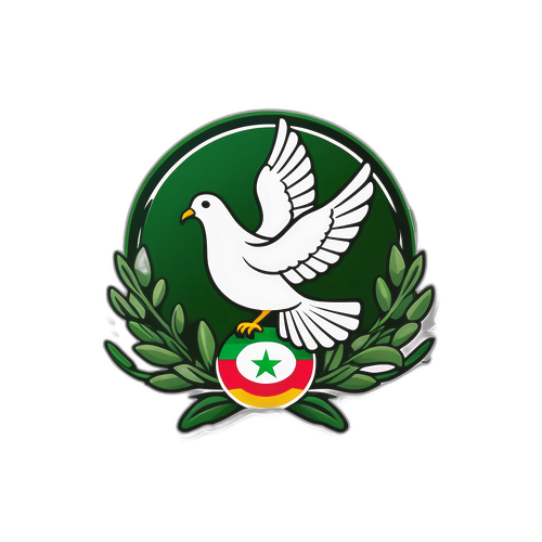 Rappresentazione di Gaza con immagini di pace