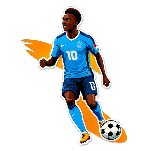 Návrh samolepek s mladým fotbalistou Lamine Yamalem