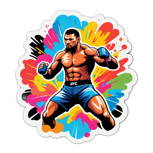 UFC Vechtende Strijder Sticker