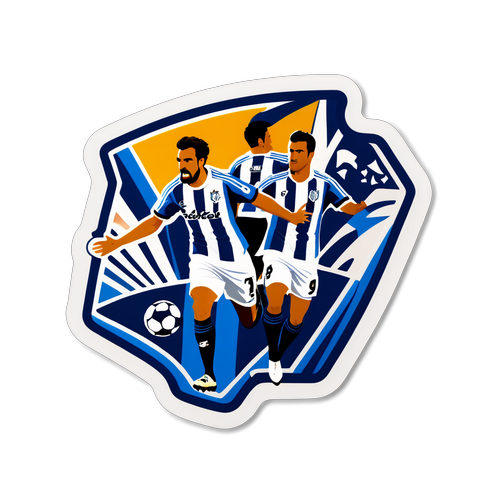 Alama ya Mchoro inayoonyesha safari ya mpira ya Real Sociedad