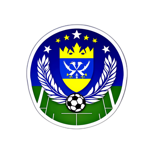 Un sticker cu echipa națională de fotbal a Bosniei și Herzegovinei