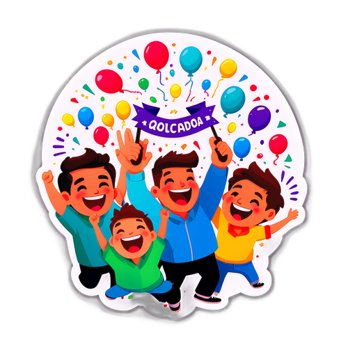 Stiker Perayaan Ceria