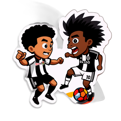 Stiker Rivalitas Sepakbola Botafogo dan Vasco
