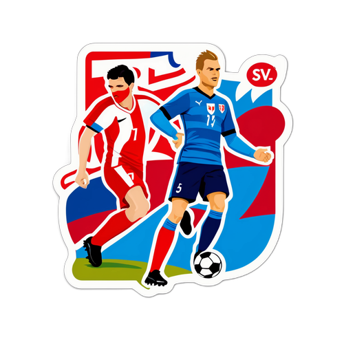 Samolepka 'District League' s nezapomenutelnými okamžiky českého fotbalu