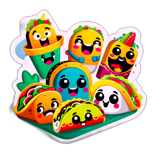 Διασκεδαστικό αυτοκόλλητο Taco Bell