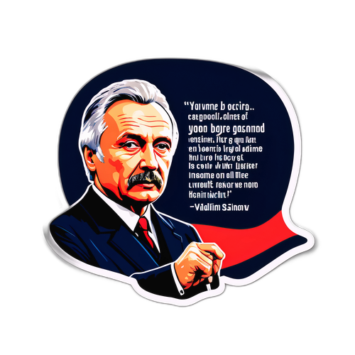 Наклейка с Владимиром Симоновым