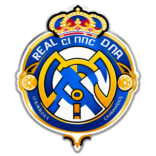 Elegant Sticker Med Real Madrid's Logo