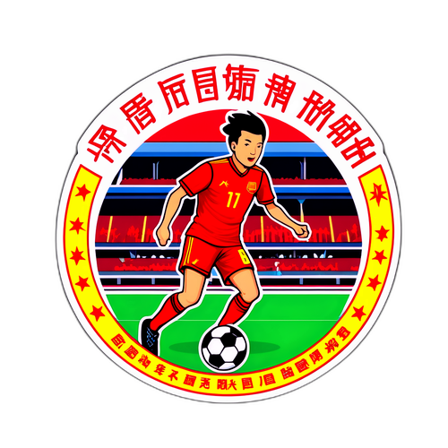 中国足球繁荣比赛贴纸